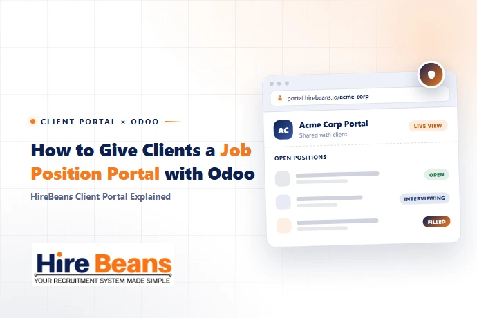 How to Give Clients a Job Position Portal with Odoo — HireBeans Client Portal Explained