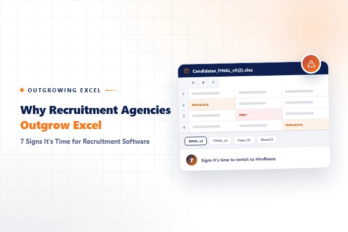 Why Recruitment Agencies Outgrow Excel: 7 Warning Signs | HireBeans