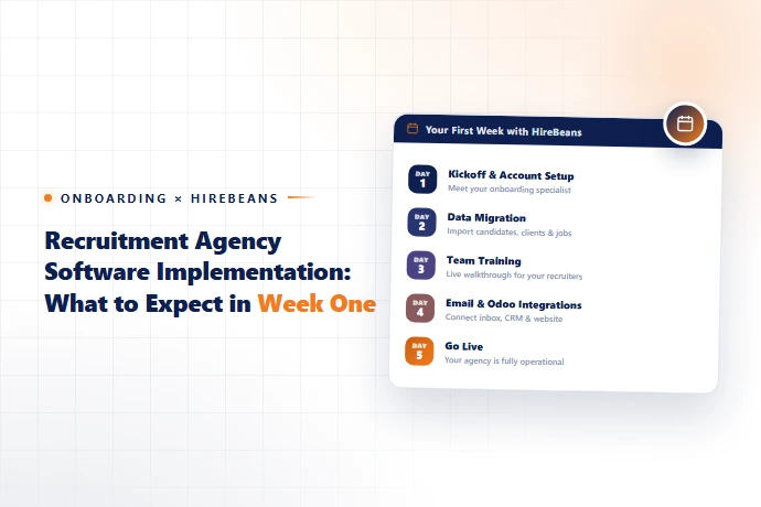 Recruitment Agency Software Implementation: What to Expect in Week One