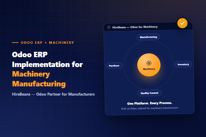 Odoo ERP Implementation for Machinery Manufacturing